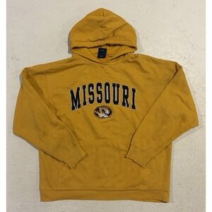 OVB Mizzou Missouri Tigers Embroidered Sweatshirt Hoodie Mens M Distressed
